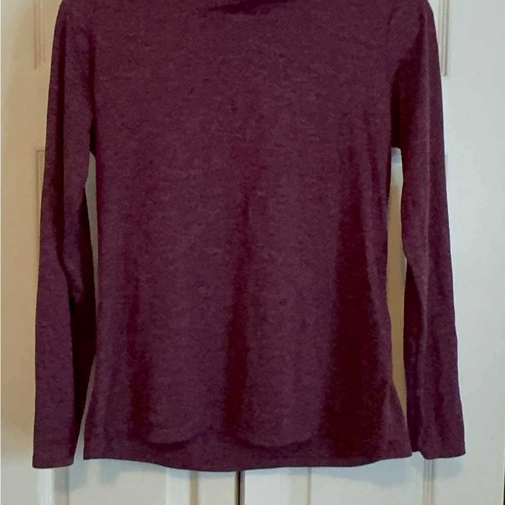 Nike Purple Dri Fit Hooded Long Sleeve Tee